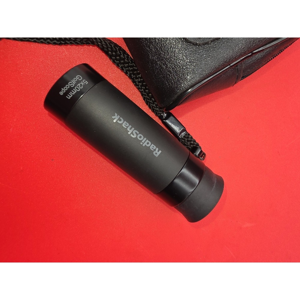 RadioShack GolfScope Monocular Unisex OS Black Good 5x20mm 63-980 Case